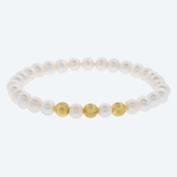 Armband Süßwasserzuchtperlen weiß