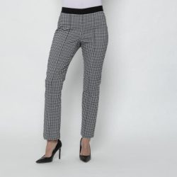 Perfectly JU Hose 'Liva' Regular schwarz/ weiß