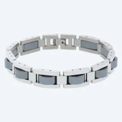 Armband Edelstahl black
