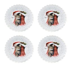 Tischdeckchen Katze 4er Set 39cm