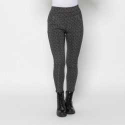 FASHION NEWS Thermo-Fleece-Leggings schwarz/beige