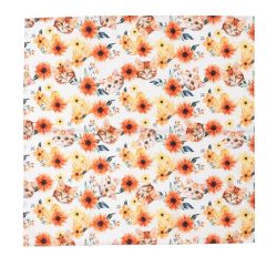 Mitteldecke Katze 85x85cm orange