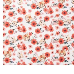 Tischdecke Katze 130x170cm rot