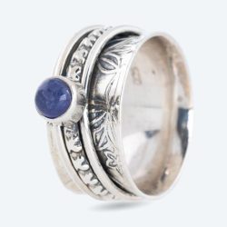 Anti-Stress-Ring 925 Tansanit