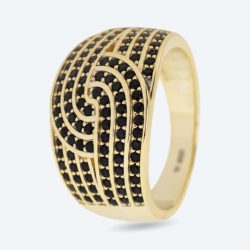 Ring 925 Silber vergoldet Spinell