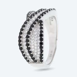 Ring 925 Silber rhodiniert Spinell