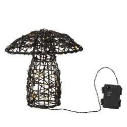 Outdoor LED-Rattanpilz 27cm