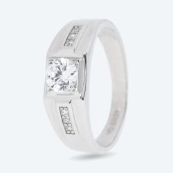 Ring 925 rhodiniert Zirkonia