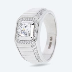 Ring 925 rhodiniert Zirkonia