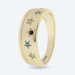 Ring 925 Silber vergoldet Zirkonia