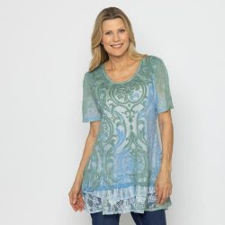 TRENDS by J. Leibfried Shirt oliv/hellblau
