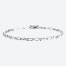 Armband 925 Silber rhodiniert Brillanten