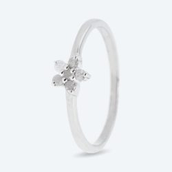 Ring 925 Silber rhodiniert Brillanten