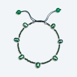 Armband SWZPerlen tannengrün