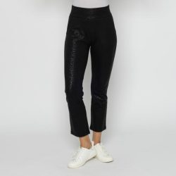 MILANO Design Hose Foliendruck Leo schwarz