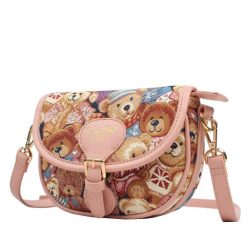Henney Bear Umhängetasche rosa/gemustert