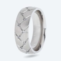 Ring Edelstahl Zirkonia