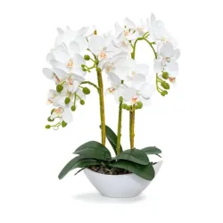 Beleuchtete Orchidee 45cm Real-Touch