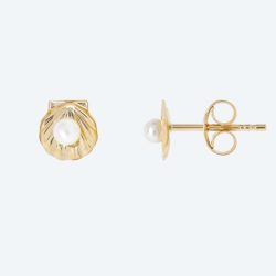 Ohrstecker 375 Gelbgold Süsswasserzuchtperle