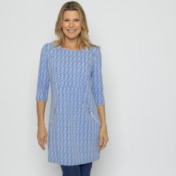 VANESSA STYLE Damen-Longshirt hellblau