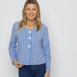 VANESSA STYLE Damen-Blazer hellblau