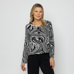 VANESSA STYLE Damen-Blazer schwarz/weiß