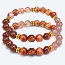SET: 2x Armband Tigerauge, Jaspis