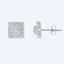 SET: 2-teilig Ohrstecker 925 Silber Zirkonia