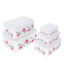 Klickdosen-Set Clematis eckig