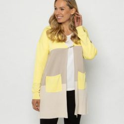 sophistical Women Strickjacke gelb/beige/sand