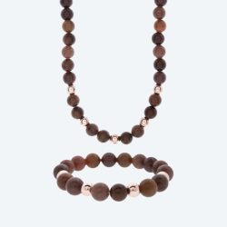 SET: Collier+Armband Aventurin  Magnetverschluß