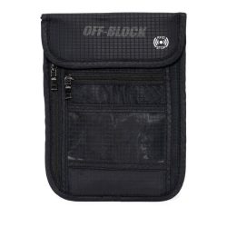 RFID-Block Brustbeutel in schwarz