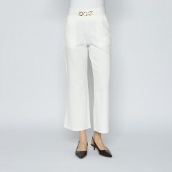 Christian Materne Damen-Hose Wide weiß