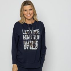 Lounge Collection by H. S. Sweatshirt dunkelblau