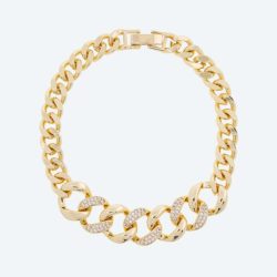 Armband Messing vergoldet Zirkonia