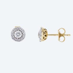 Ohrstecker 375 Gelbgold Kanada Brillanten