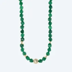 Christian Materne Collier Jade beh. Magnetverschl.