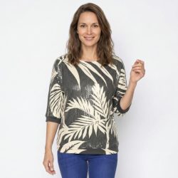 TRENDS by J. Leibfried Shirt dunkelgrau/offwhite