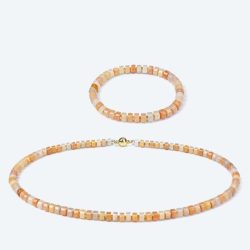 SET: Collier+Armband Aventurin Magnetverschluß