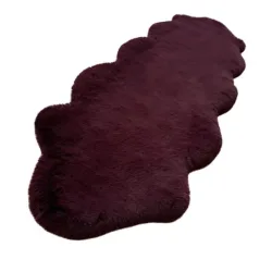 Sofafell aubergine 60x180cm