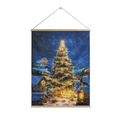 LED-Wandbild Weihnachtsidylle