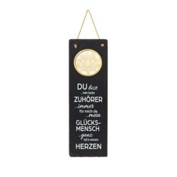 Schiefertafel mit Spruch