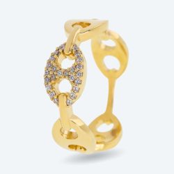 Ring 925 Sterling Silber vergoldet