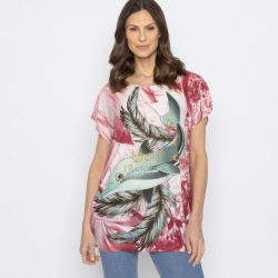 FASHION NEWS Damen-Shirt Delfin beere