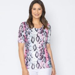 BRILLIANTSHIRTS Damen-Shirt Snake multi