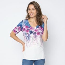BRILLIANTSHIRTS Damen-Shirt Tropical Verlauf