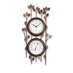 Atlanta Wanduhr, Quarz, Temperaturanzeige