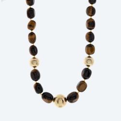 Collier Tigerauge ca. 250 ct.