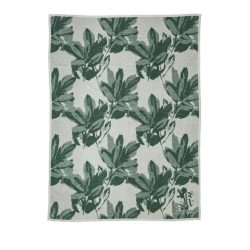 OTTO KERN Wohndecke Blattdesign, beige-grün