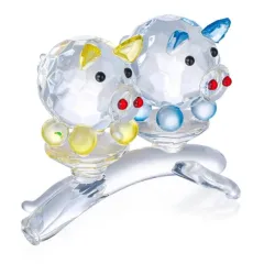 Crystal Dreams Glücksschweinpärchen auf Ast